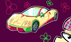 Size: 1024x603 | Tagged: safe, artist:pandanx12, sour sweet, equestria girls, friendship games, ask the shadowbolts, car, pagani, pagani huayra, supercar