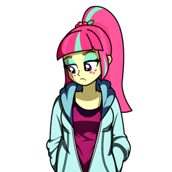 Size: 660x660 | Tagged: artist needed, safe, sour sweet, equestria girls, friendship games, ponytail, simple background, solo, transparent background