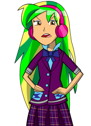 Size: 759x1053 | Tagged: safe, artist:ninjawoodpeckers91, lemon zest, equestria girls, friendship games, humanized, simple background, solo, transparent background, vector