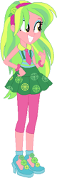 Size: 170x528 | Tagged: safe, artist:ra1nb0wk1tty, lemon zest, equestria girls, green, simple background, solo, white background