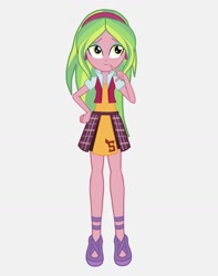 Size: 904x1146 | Tagged: safe, artist:starblast33, lemon zest, equestria girls, friendship games, school spirit, solo