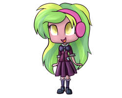 Size: 1000x800 | Tagged: safe, artist:xwreathofroses, lemon zest, equestria girls, friendship games, chibi, clothes, crystal prep academy uniform, cute, school uniform, solo, zestabetes