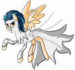 Size: 2677x2516 | Tagged: safe, artist:itsnotdaijoubu, indigo zap, ghost, pegasus, pony, equestria girls, friendship games, bedsheet ghost, clothes, costume, equestria girls ponified, halloween, looking at you, ponified, solo