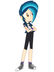 Size: 1536x2048 | Tagged: safe, artist:psshdjndofnsjdkan, indigo zap, equestria girls, alternate universe, solo