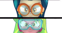 Size: 1024x544 | Tagged: safe, artist:carolina666, indigo zap, lemon zest, equestria girls, friendship games