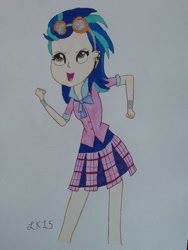 Size: 720x960 | Tagged: safe, artist:sonny61988, indigo zap, equestria girls, simple background, traditional art, white background