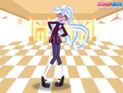 Size: 800x600 | Tagged: safe, artist:cg1995, sugarcoat, equestria girls, friendship games, clothes, crystal prep academy, crystal prep academy uniform, school uniform, uniform