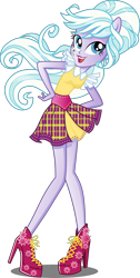 Size: 2013x4000 | Tagged: safe, artist:xebck, sugarcoat, equestria girls, friendship games, absurd resolution, box art, high heels, school spirit, simple background, solo, transparent background, vector