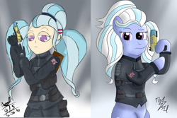 Size: 1095x730 | Tagged: safe, artist:goldenstorm21, sugarcoat, equestria girls, friendship games, equestria girls ponified, humanized, ponified