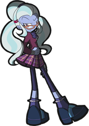 Size: 510x719 | Tagged: safe, artist:rvceric, sugarcoat, equestria girls, friendship games, clothes, crystal prep academy, crystal prep academy uniform, crystal prep shadowbolts, school uniform, simple background, skirt, solo, transparent background