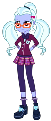 Size: 3404x8100 | Tagged: safe, artist:mixiepie, sugarcoat, equestria girls, friendship games, absurd resolution, bowtie, clothes, crystal prep academy, crystal prep shadowbolts, glasses, paint tool sai, school uniform, simple background, skirt, solo, transparent background, vector