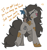 Size: 692x740 | Tagged: safe, artist:redxbacon, derpibooru import, oc, oc only, oc:trash, pony, rat, dirty, frog (hoof), happy, messy, messy hair, messy mane, messy tail, open mouth, simple background, singing, solo, underhoof, white background