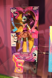 Size: 683x1024 | Tagged: safe, sunny flare, equestria girls, friendship games, crystal prep shadowbolts, equestria girls logo, school spirit, solo, toy fair 2015