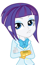 Size: 2237x3500 | Tagged: safe, artist:rivalcat, rarity, sunny flare, equestria girls, friendship games, alternate color palette, faic, palette swap, simple background, solo, transparent background, vector