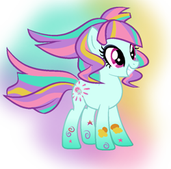 Size: 727x718 | Tagged: safe, artist:berrypunchrules, sunny flare, earth pony, pony, equestria girls, friendship games, equestria girls ponified, ponified, rainbow power, rainbow power-ified, simple background, transparent background