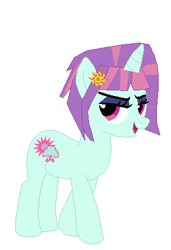 Size: 305x445 | Tagged: safe, artist:pizzasister, sunny flare, equestria girls, equestria girls ponified, ponified