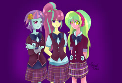 Size: 1024x698 | Tagged: safe, artist:lilimani8, lemon zest, sour sweet, sunny flare, equestria girls