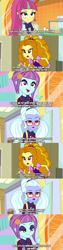 Size: 1280x5040 | Tagged: safe, edit, edited screencap, editor:jaredking203, screencap, adagio dazzle, sour sweet, sugarcoat, sunny flare, dance magic, equestria girls, rainbow rocks, spoiler:eqg specials, bowtie, caption, clothes, female, freckles, gem, glasses, ponytail, school uniform, siren gem, text, vest