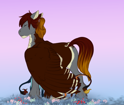 Size: 2224x1881 | Tagged: safe, artist:blackblood-queen, derpibooru import, oc, oc only, oc:annie belle, oc:daniel dasher, oc:dusk flame, dracony, hybrid, pegasus, pony, baby, baby pony, family, female, leonine tail, male, protecting, sleeping, stallion