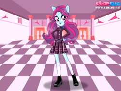 Size: 800x600 | Tagged: safe, artist:cg1995, sunny flare, equestria girls, friendship games, clothes, crystal prep academy uniform, school uniform