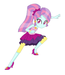 Size: 604x694 | Tagged: safe, artist:elita-loonka, sunny flare, equestria girls, friendship games, rainbow rocks, alternate universe, solo