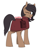 Size: 478x585 | Tagged: safe, artist:redxbacon, derpibooru import, oc, oc only, oc:quillwright, pegasus, pony, fallout equestria, :p, female, one eye closed, saddle bag, scribe, scribe robe, silly, solo, steel ranger, steel rangers, tongue out, wink