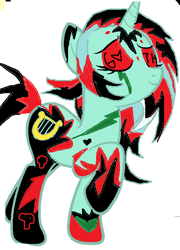 Size: 476x660 | Tagged: safe, lyra heartstrings, 1000 hours in ms paint, goth, ms paint, ponymania, quality, solo