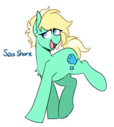 Size: 757x837 | Tagged: safe, artist:redxbacon, derpibooru import, oc, oc only, oc:sea shore, earth pony, pony, solo