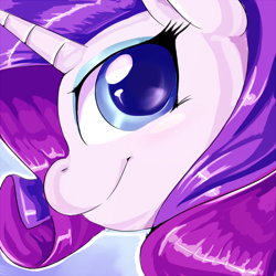 Size: 800x800 | Tagged: safe, artist:sirmasterdufel, rarity, pony, unicorn, portrait, profile, solo