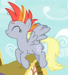 Size: 267x295 | Tagged: safe, screencap, derpy hooves, it isn't the mane thing about you, alternate hairstyle, derpunk, punk