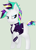 Size: 640x900 | Tagged: safe, artist:castelainmlp, derpibooru import, rarity, pony, unicorn, it isn't the mane thing about you, alternate hairstyle, punk, raripunk, solo