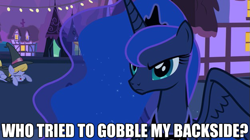 Size: 625x351 | Tagged: safe, edit, edited screencap, screencap, cloud kicker, princess luna, alicorn, pony, luna eclipsed, caption