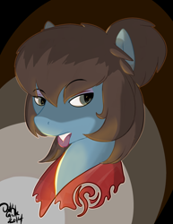 Size: 1700x2200 | Tagged: safe, artist:dark candle, oc, oc only, oc:dark candle, earth pony, pony, bedroom eyes, clothes, color, colt, eyebrows, eyelashes, eyeshadow, femboy, girly, green eyes, lipstick, male, robe, solo, teeth