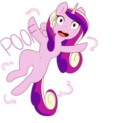 Size: 1000x1077 | Tagged: safe, artist:evehly, derpibooru import, edit, princess cadance, alicorn, pony, chibi, cropped, cute, cutedance, female, looking at you, mare, onomatopoeia, open mouth, poof, simple background, solo, white background