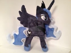 Size: 900x675 | Tagged: safe, artist:valio99999, princess luna, irl, photo, plushie, solo, watermark