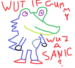 Size: 940x853 | Tagged: safe, gummy, exploitable meme, meme, sonic the hedgehog (series), wut if gummy wuz a meme