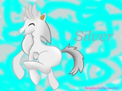 Size: 640x480 | Tagged: safe, artist:sexyback2010, ponified, silver the hedgehog, solo, sonic the hedgehog (series)