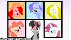 Size: 460x257 | Tagged: safe, artist:carodba24, derpibooru import, applejack, fluttershy, pinkie pie, rainbow dash, rarity, twilight sparkle, earth pony, pony, amy rose, cream the rabbit, knuckles the echidna, mane six, maria robotnik, recolor, shadow the hedgehog, sonic the hedgehog, sonic the hedgehog (series)