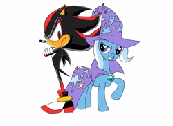 Size: 3510x2550 | Tagged: safe, artist:lightdegel, trixie, crossover, shadow the hedgehog, sonic the hedgehog (series)