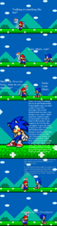 Size: 574x2270 | Tagged: safe, artist:monkeyhero0, derpibooru import, rainbow dash, pegasus, pony, comic, crossover, mario, sonic the hedgehog, sonic the hedgehog (series), sprite, super mario bros.