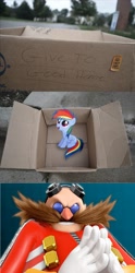 Size: 1320x2656 | Tagged: safe, derpibooru import, rainbow dash, pegasus, pony, fanfic:my little dashie, crossover, dashie meme, doctor eggman, evil people finding dash meme, exploitable meme, meme, sonic the hedgehog (series), wreck-it ralph