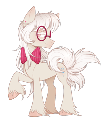 Size: 869x1000 | Tagged: safe, artist:higglytownhero, derpibooru import, oc, oc only, oc:nemo von silver, earth pony, pony, glasses, male, simple background, smiling, solo, stallion, transparent background