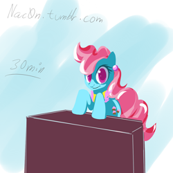 Size: 1280x1280 | Tagged: safe, artist:nac0n, cup cake, earth pony, pony, 30 minute art challenge