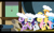 Size: 1024x640 | Tagged: safe, derpibooru import, screencap, applejack, fluttershy, rainbow dash, rarity, twilight sparkle, earth pony, pegasus, pony, unicorn, the last roundup, youtube caption