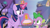 Size: 640x355 | Tagged: safe, screencap, spike, twilight sparkle, twilight sparkle (alicorn), alicorn, dragon, pony, princess twilight sparkle (episode), big crown thingy, female, flashback potion, food, mare, meme, mlp-captions, not milk, soup, youtube caption