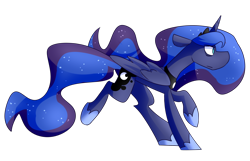 Size: 1280x826 | Tagged: safe, artist:nekosnicker, derpibooru import, princess luna, alicorn, pony, simple background, solo, transparent background