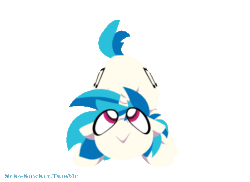 Size: 550x400 | Tagged: safe, artist:nekosnicker, derpibooru import, dj pon-3, vinyl scratch, pony, unicorn, :>, animated, behaving like a cat, both cutie marks, butt shake, cute, face down ass up, female, floppy ears, gif, lineless, looking up, mare, plot, simple background, solo, tail wag, transparent background, vinylbetes