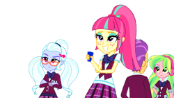 Size: 1024x576 | Tagged: safe, artist:caramels-photoshop, lemon zest, sour sweet, sugarcoat, equestria girls, friendship games, background human, simple background, transparent background