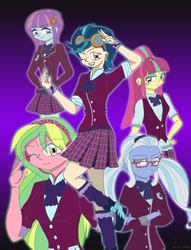 Size: 5000x6538 | Tagged: safe, artist:bakumaru01, indigo zap, lemon zest, sour sweet, sugarcoat, sunny flare, equestria girls, friendship games, absurd resolution, shadow five