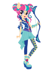 Size: 768x1024 | Tagged: safe, artist:slo0omh888, sour sweet, equestria girls, friendship games, bow (weapon), lipstick, solo